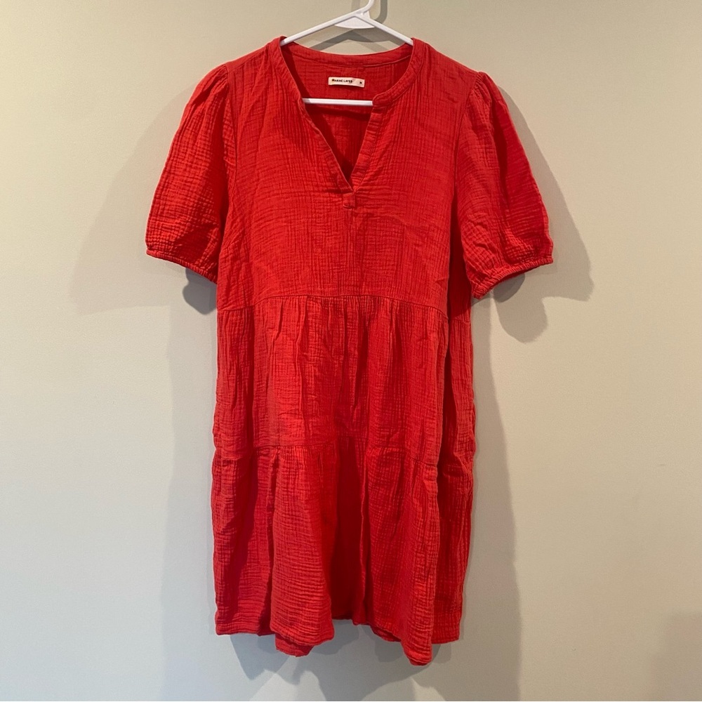 Marine Layer Red Dress Size Medium